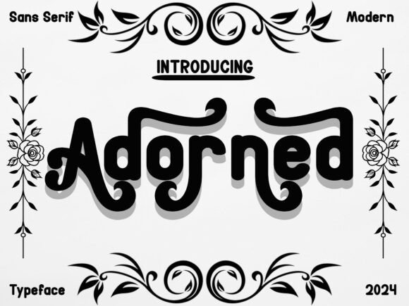Adorned Font Review: Minimalist Design for Campaigns
