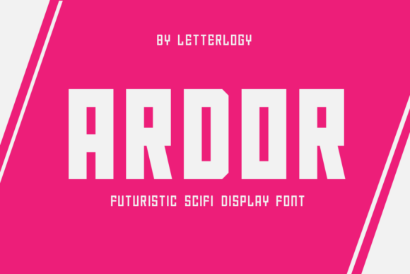 Ardor Font: Futuristic Display Typography for Digital Campaigns