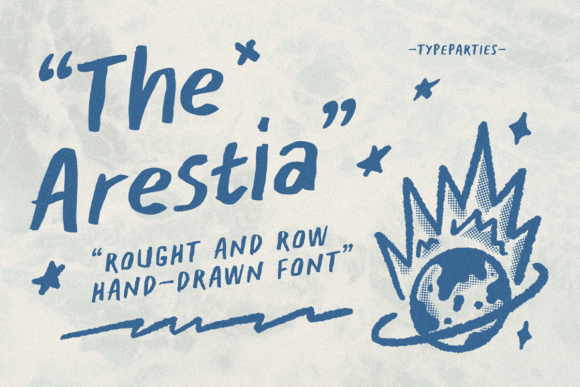 Arestia Font: Rough Sans Serif for Editorial Design