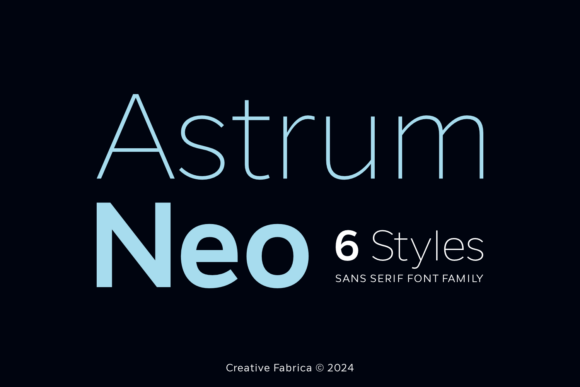 Astrum Neo Font for Modern Editorial Design