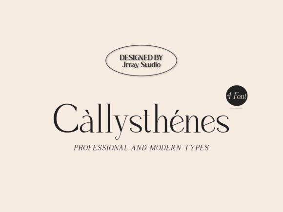 Callysthenes Font: A Modern Serif for Editorial Design