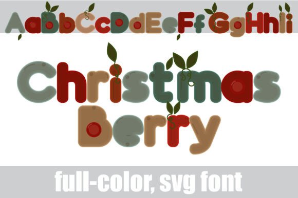 Christmasberry Font for Festive Crafts and Holiday Products