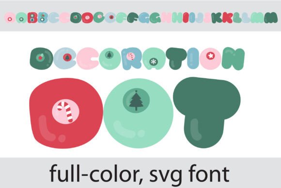 Decoration Dot Font for Festive Editorial Design