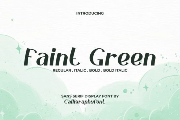 Faint Green Font Review for Organic Brand Identity