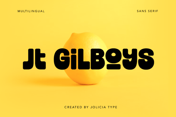 Jt Gilboys Font: Whimsical Display Type for Editorial Design