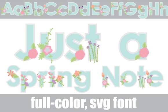 Just a Spring Note Font for Boutique Web Design