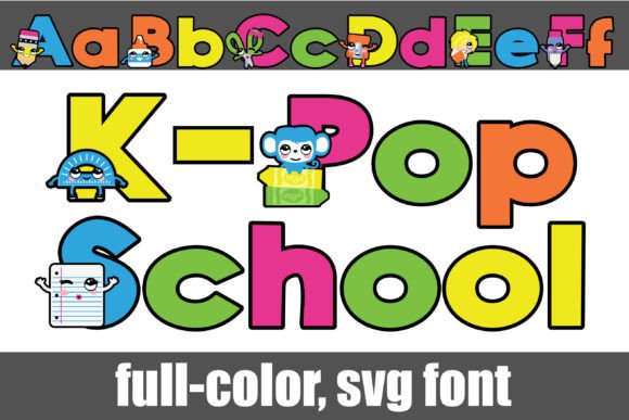 K-pop School Font Review for Kawaii Brand Identity Design