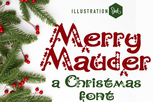 Merry Mauder Font: Whimsical Holiday Campaign Typography