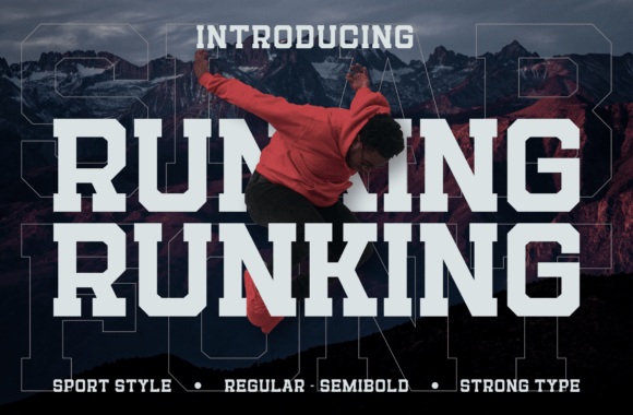 Runking Font: Bold Display Typography for Editorial Design