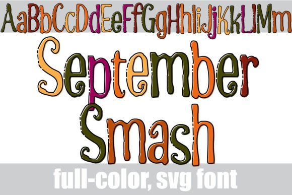 September Smash Font for Autumn Editorial Design