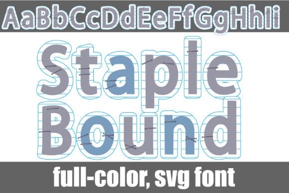 Staple Bound Font: Digital Texture for Web Design