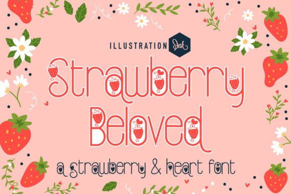 Strawberry Beloved Font Review for Handmade Product Design