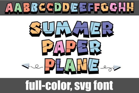 Summer Paper Plane Font for Seasonal Campaign Design
