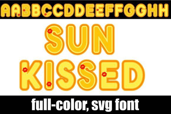 Sun Kissed Font: Retro Color Typography for Web Design