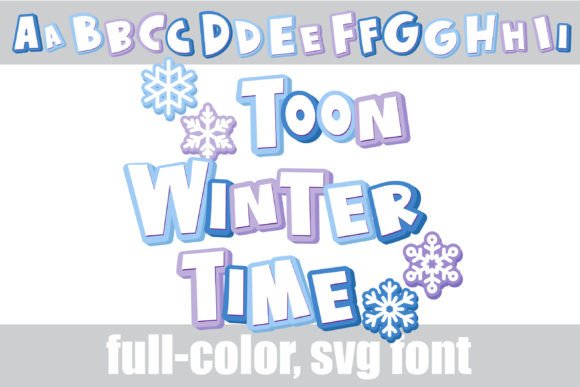 Toon Time Winter Font for Seasonal Crafts