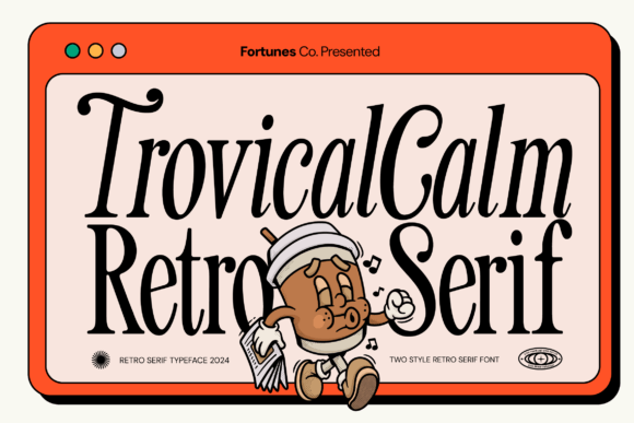 Tropical Calm Font: Retro Sans-Serif for Crafters