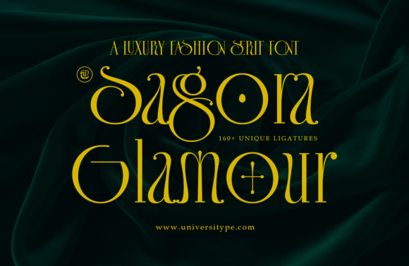 Ut Sagora Glamour Font for Elegant Web Design